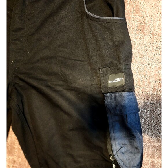 James & Nicholson Workwear Cordura Overalls JN833 Black/Carbon XXL -company logo - Picture 3 of 9